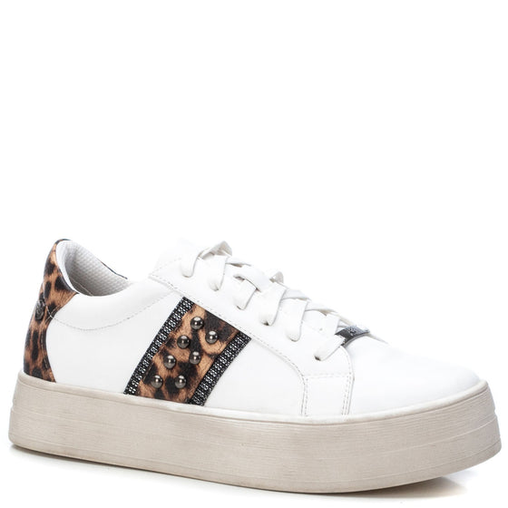 XTI White Leopard Sneakers 44688