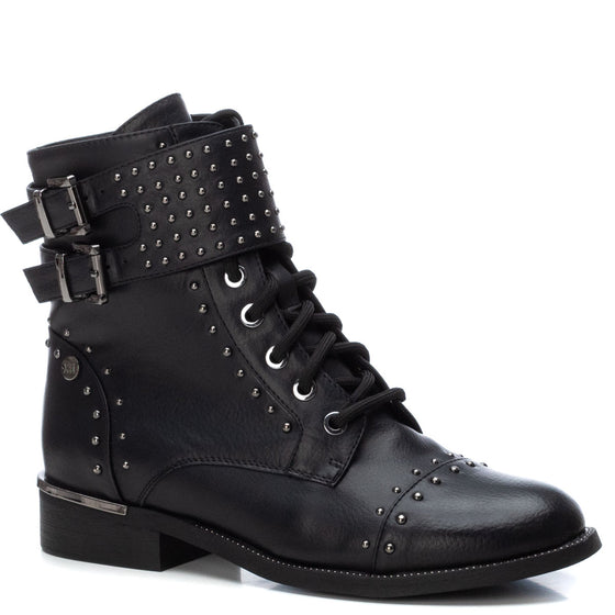 XTI Black Studded Boots 44724